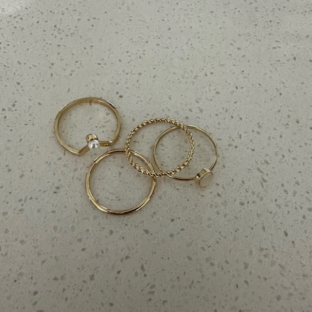 Gold Ring Set - Picture 2 of 2